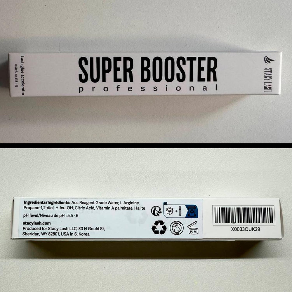 STACY LASH Super Booster aplicación suave para acabado profesional.