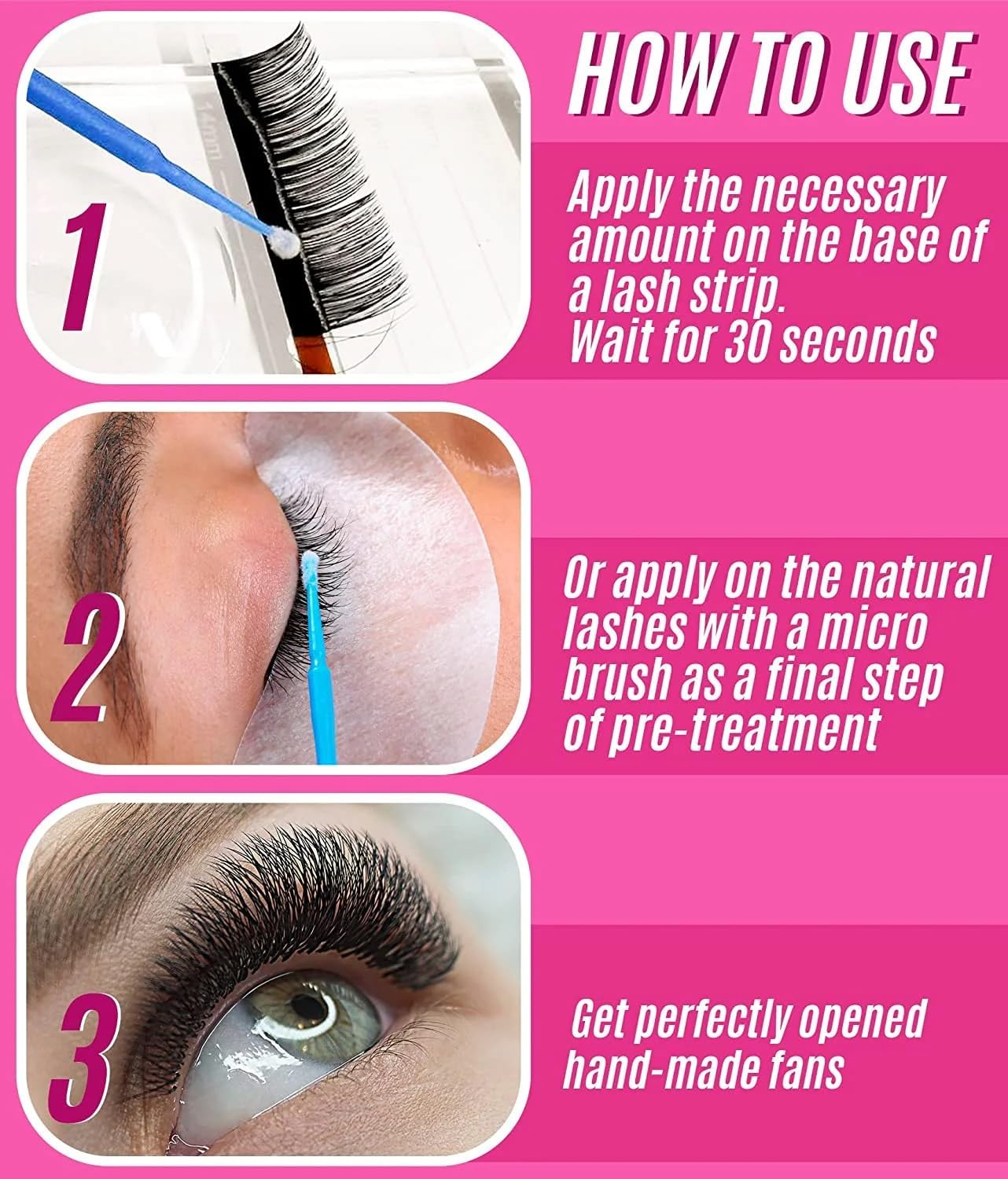 STACY LASH Super Booster envase higiénico para uso cómodo y seguro.