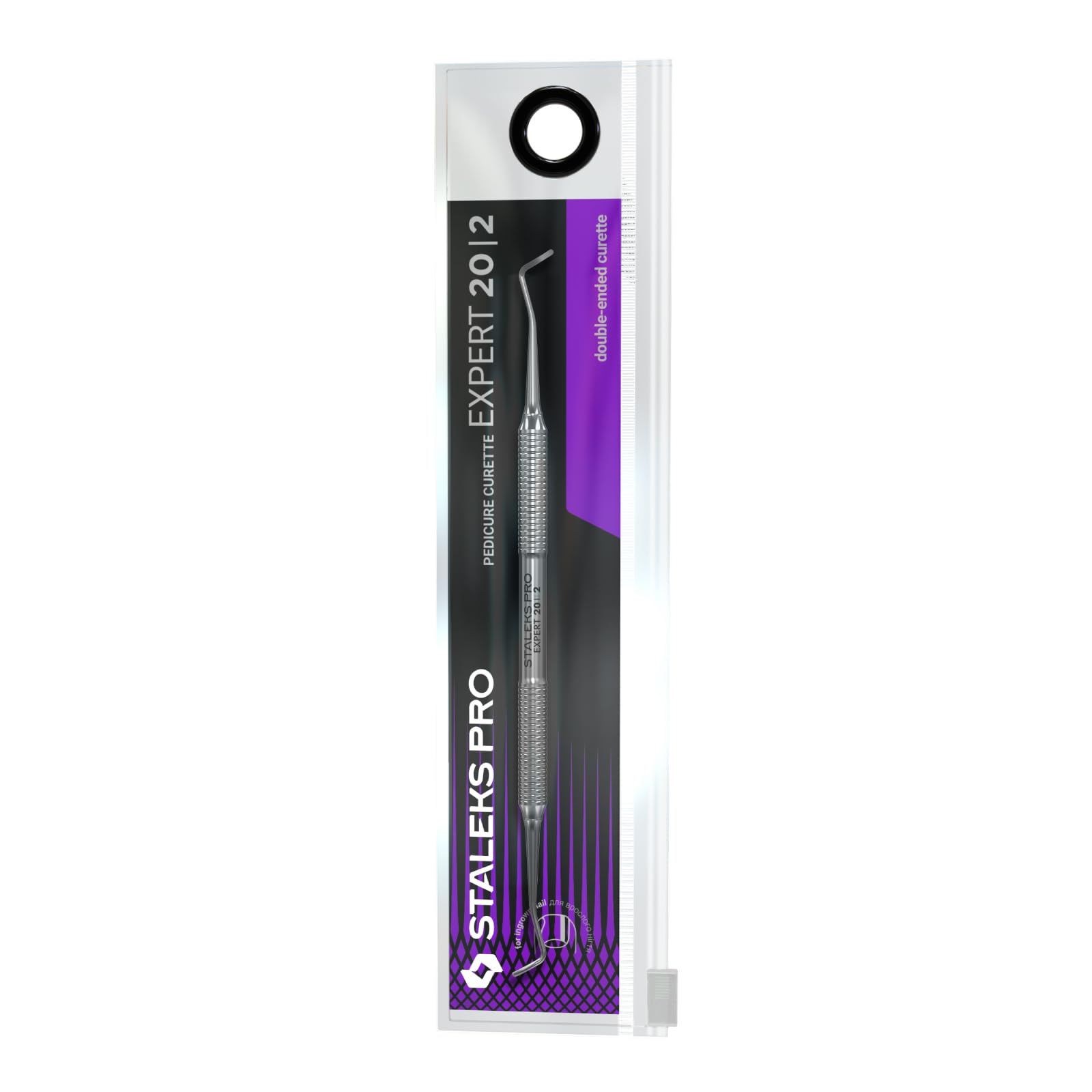 Staleks Pro Curette, afilado profesional para tratamientos precisos de crecimiento de uñas en áreas difíciles.