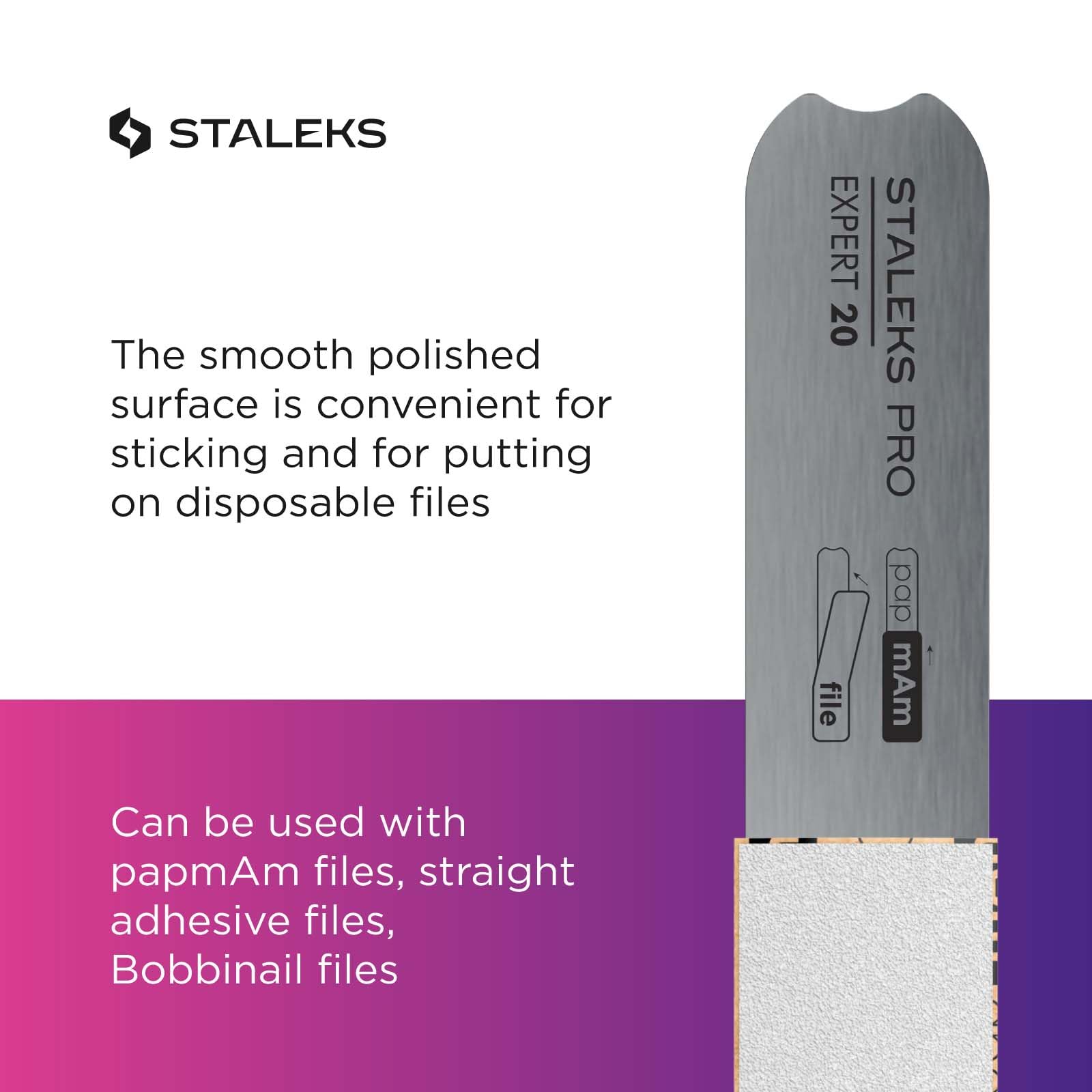 Resistente a la corrosión y apta para esterilización en horno seco o autoclave (Staleks Pro).
