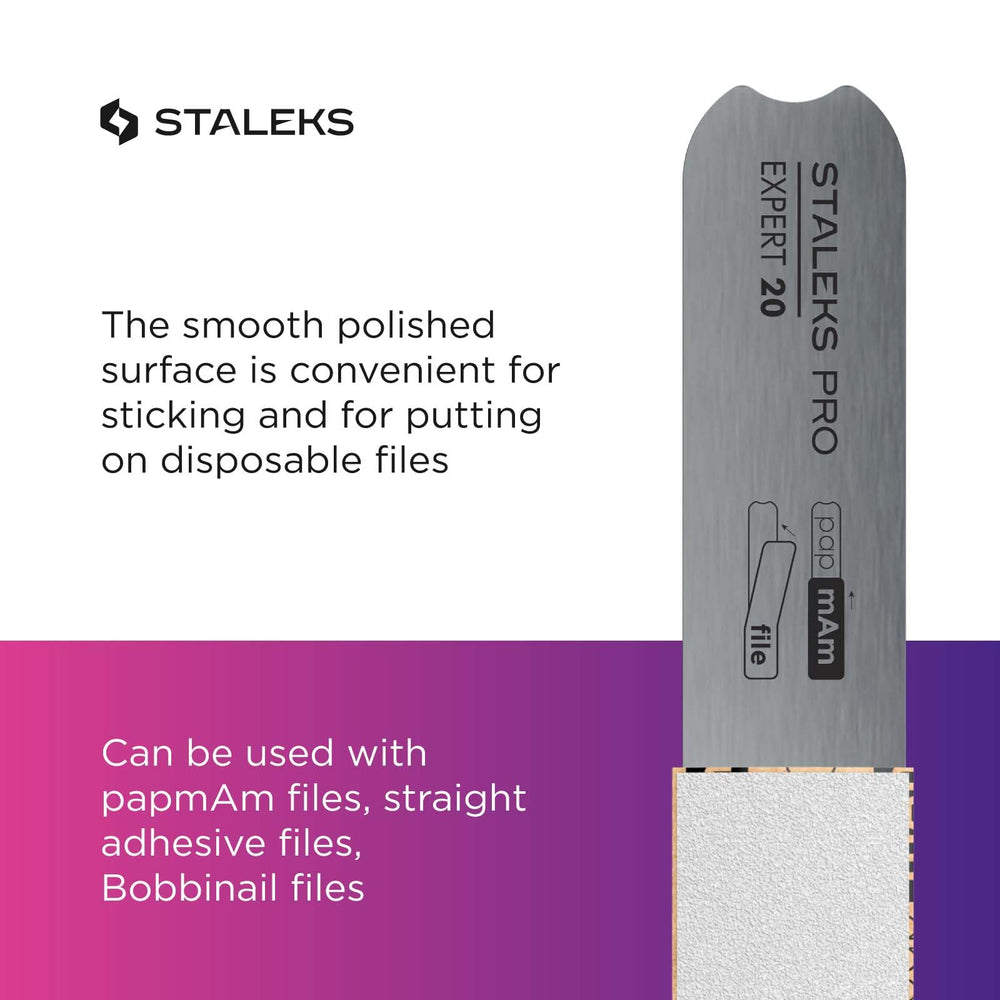 Resistente a la corrosión y apta para esterilización en horno seco o autoclave (Staleks Pro).