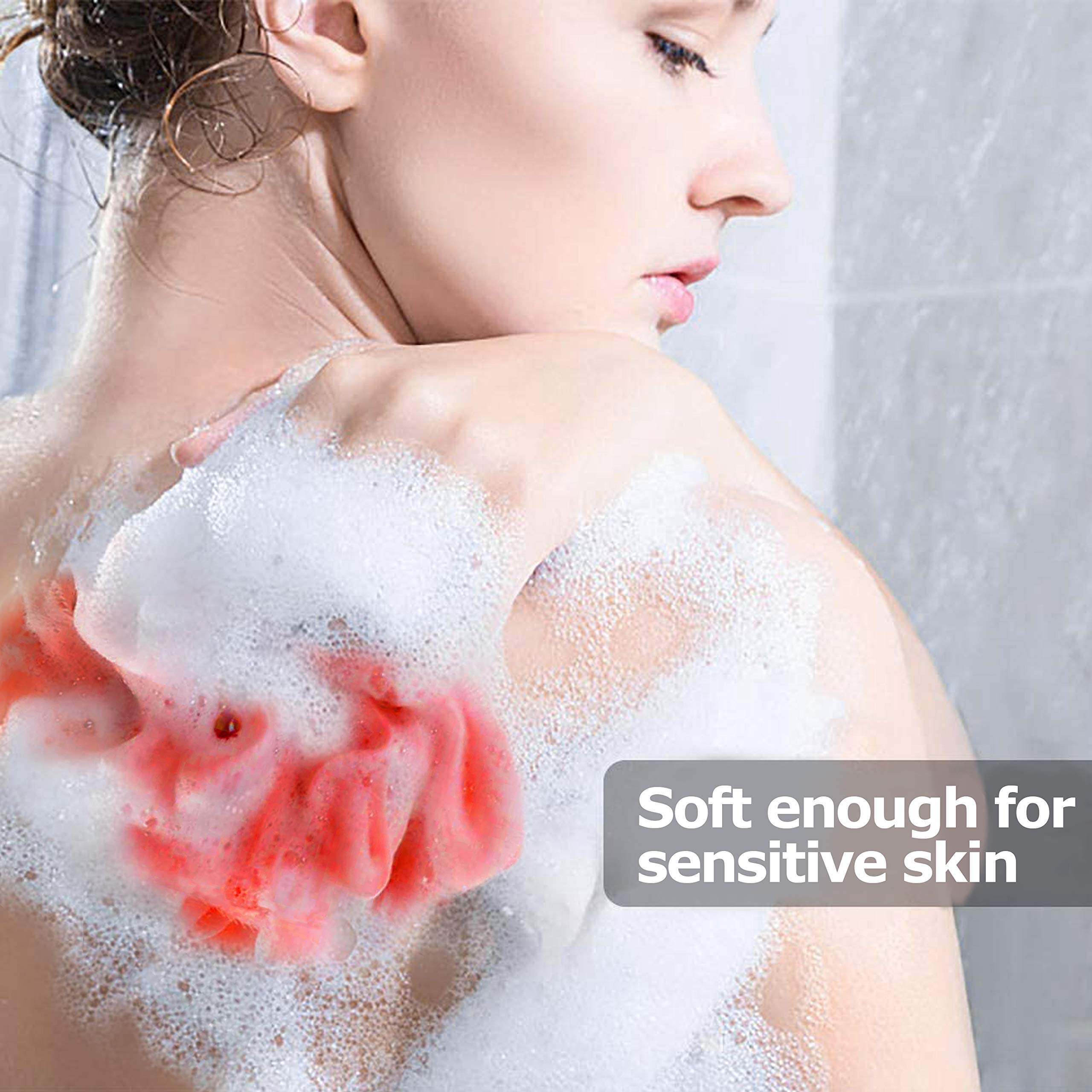 Star lufa de malla exfoliante suave para la piel.