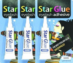 Star adhesivo para pestañas oscuro, secado rápido para un look fijado