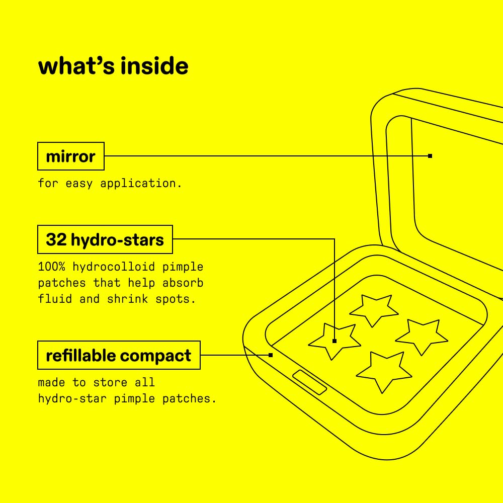 Starface Hydro-Stars parche vegano y libre de crueldad para cuidado diario de la piel