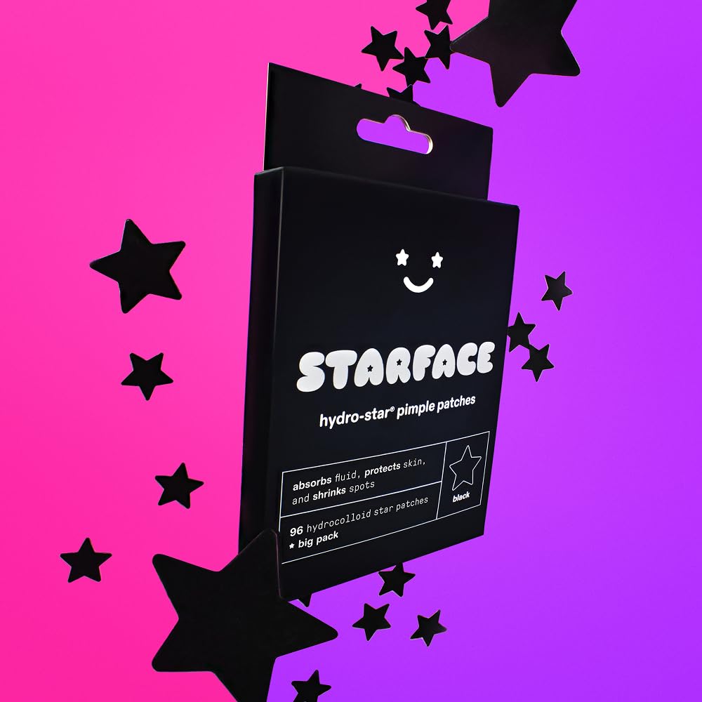 Starface World patch hydrocolloïde – réduction visible des rougeurs autour des imperfections.