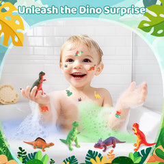 Huevo dino sorpresa con juguete interior STARYAR para hora del baño