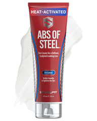 SteelFit Abs definición crema: definición visible y tono en la zona abdominal al tacto.