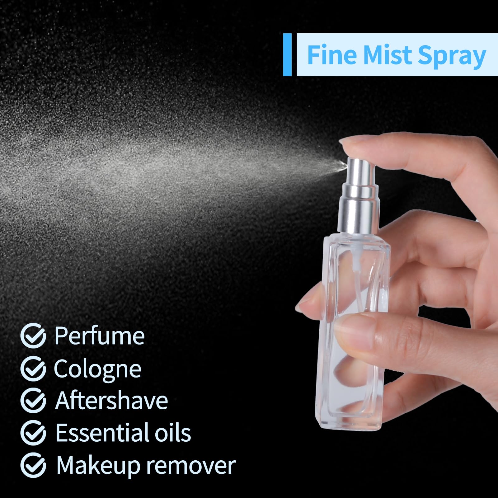 Atomizador StellaCare sin derrames, ideal para viajar con seguridad.