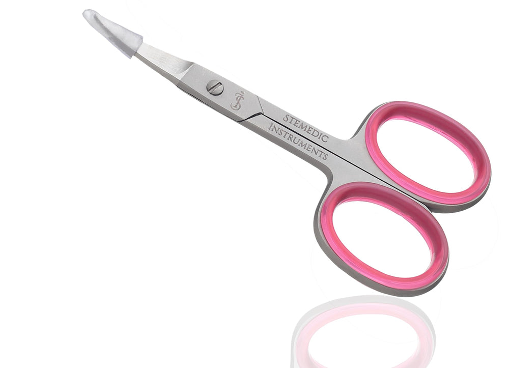 Filo fino y mango ergonómico en tijeras curvas de Stemedic Instruments
