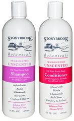Stonybrook Botanicals champú sin fragancia, botella transparente para uso diario suave