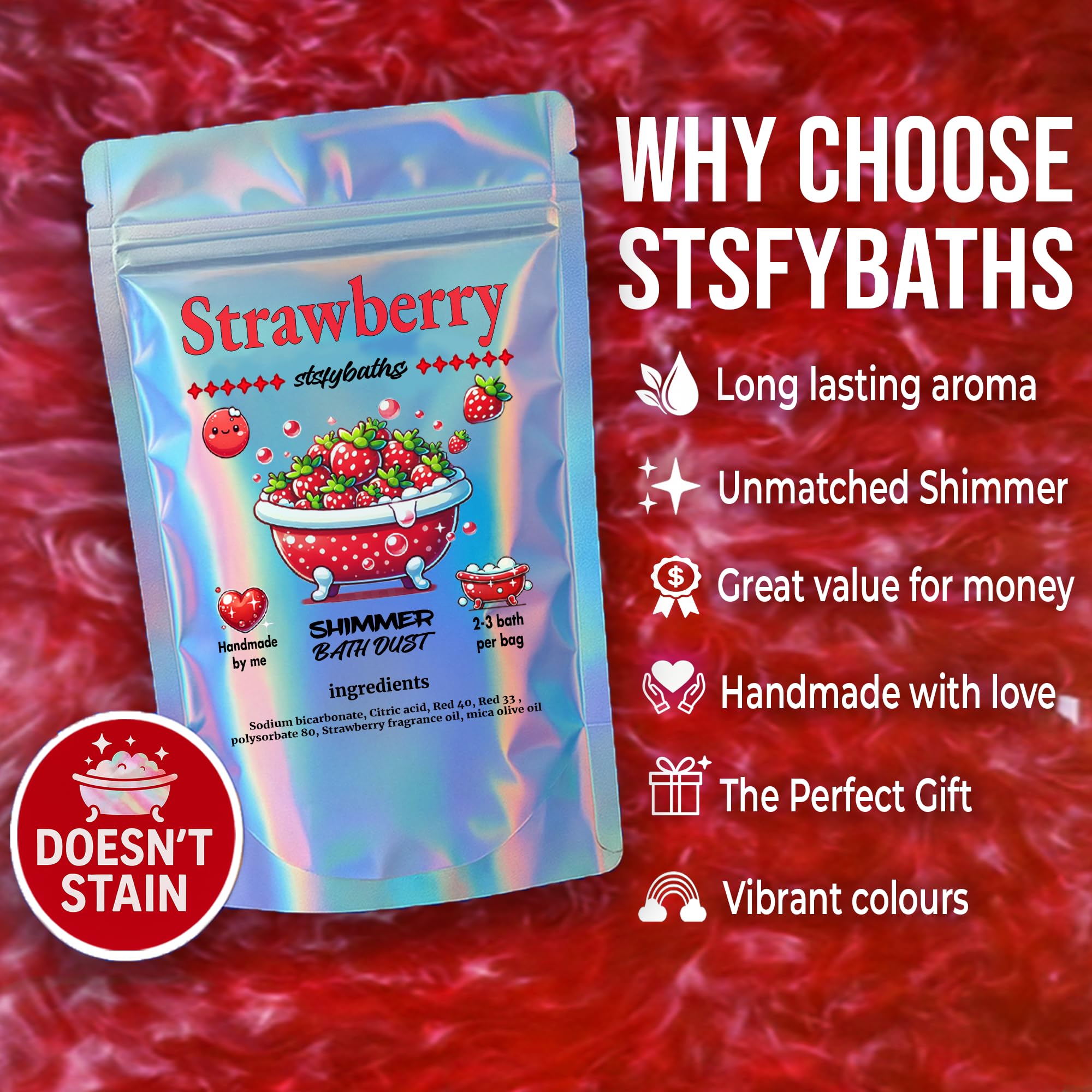Stsfybaths gift-ready bath bombs ideal for celebrations.