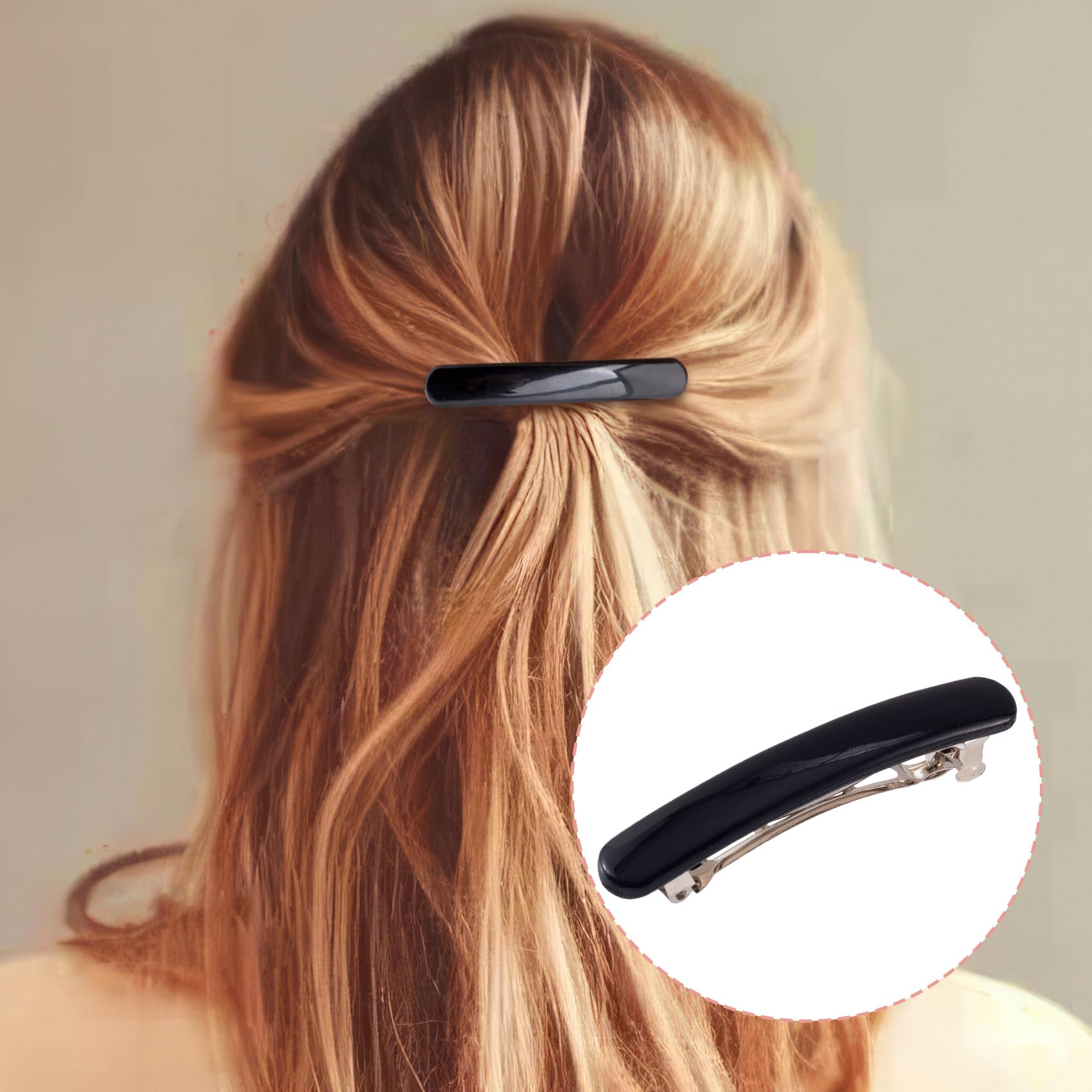 Pinza negra STSTR para recogidos simples y coletas.