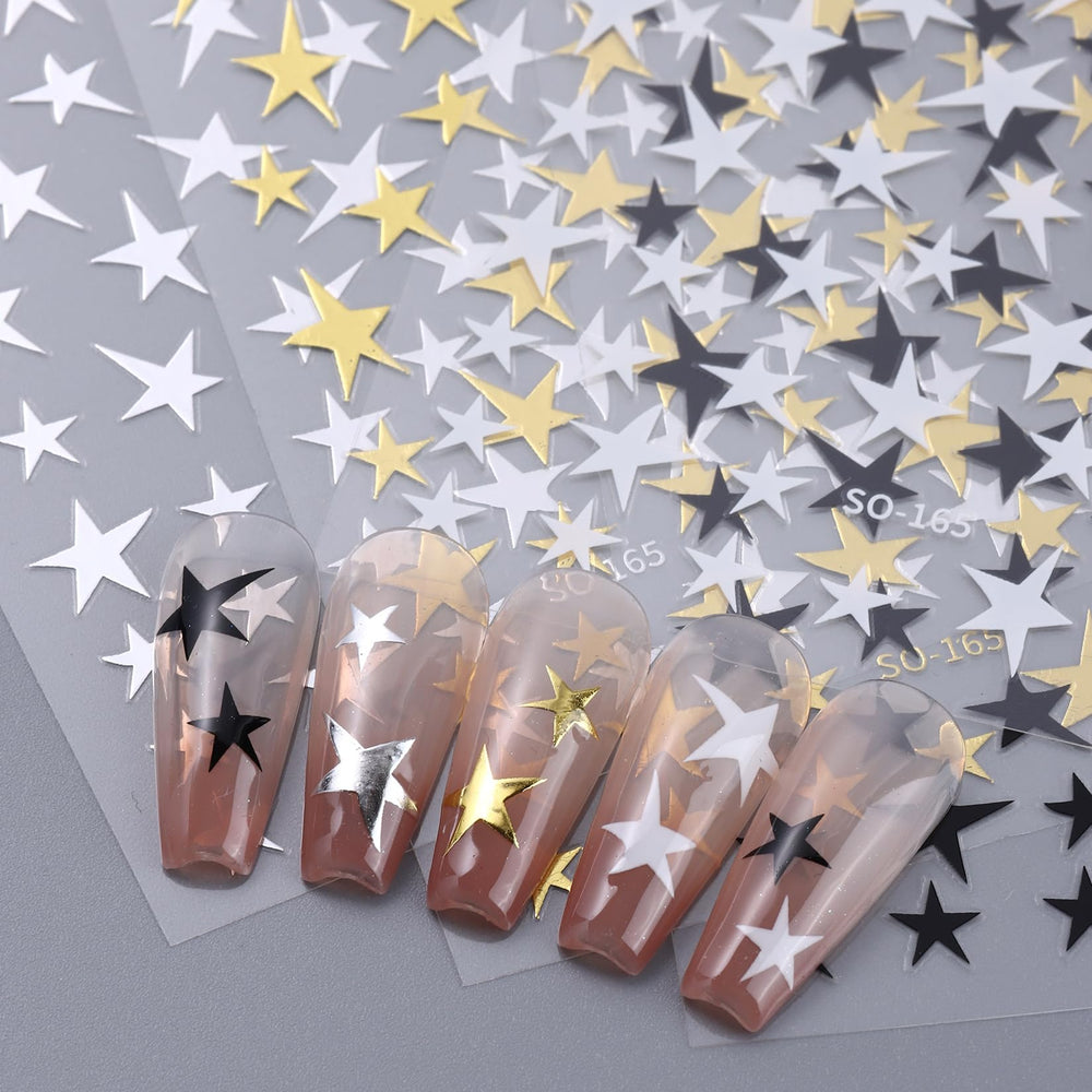 STZPRONAIL Estrellas 3D para fiestas y eventos, realza tu estilo.