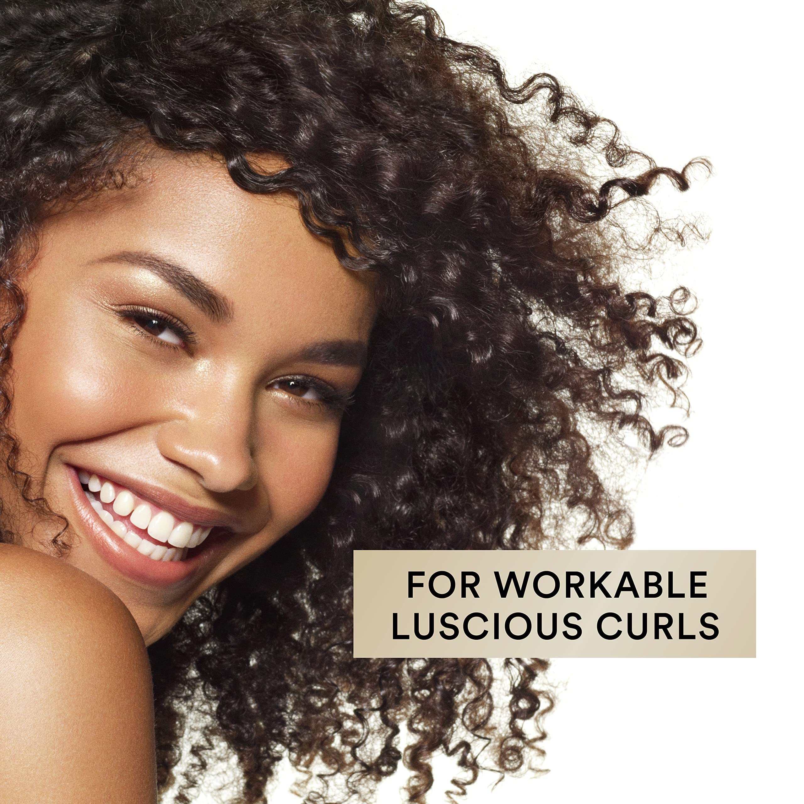 Suave Pink Luscious Curls, cabello-facil-manejar, ayuda a controlar el frizz y encrespar suavemente.