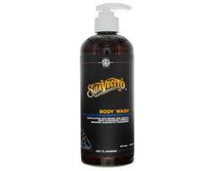 Suavecito botella de jabón exfoliante para cuerpo, limpieza profunda y piel suave.