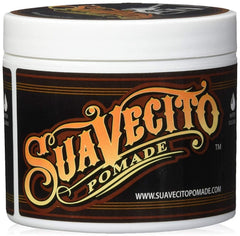 Pomada Suavecito Original Hold, frasco de 5 onzas, fijación duradera y fácil de lavar.