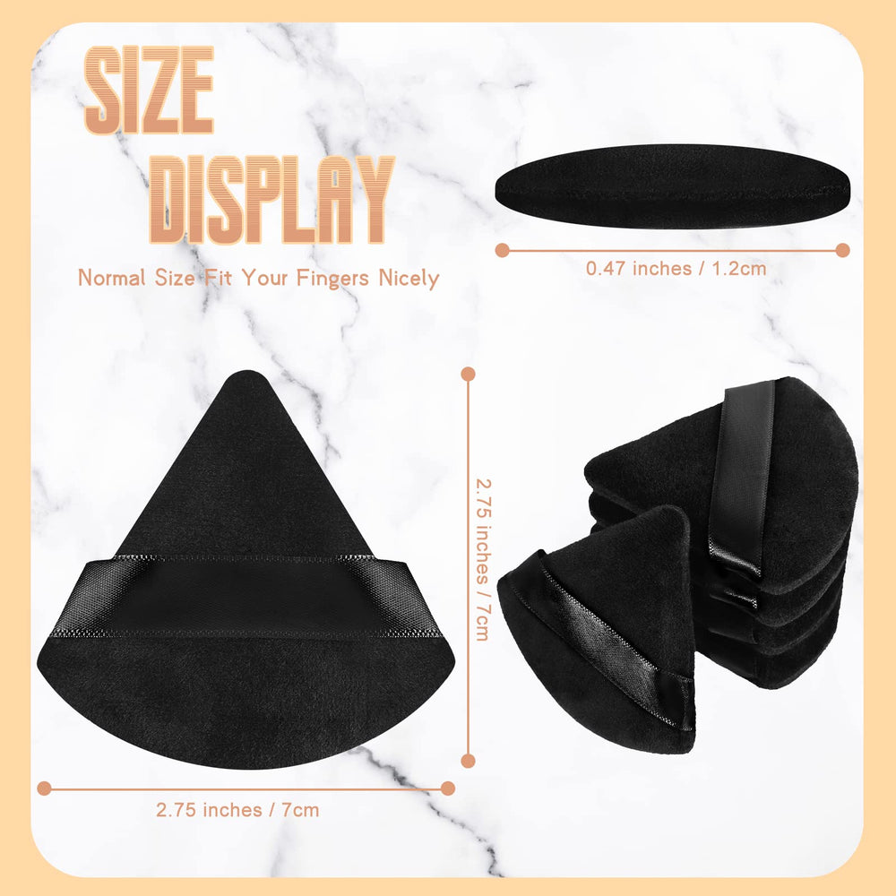 Puff triangular velour de Suclain, ideal para cubrir zonas difíciles.