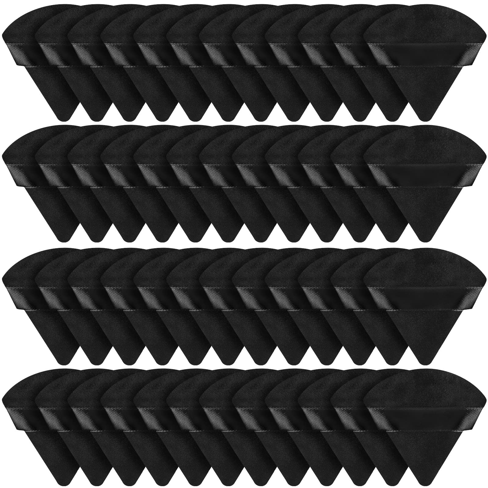 Puff triangular velour de Suclain para aplicar polvos con precisión.