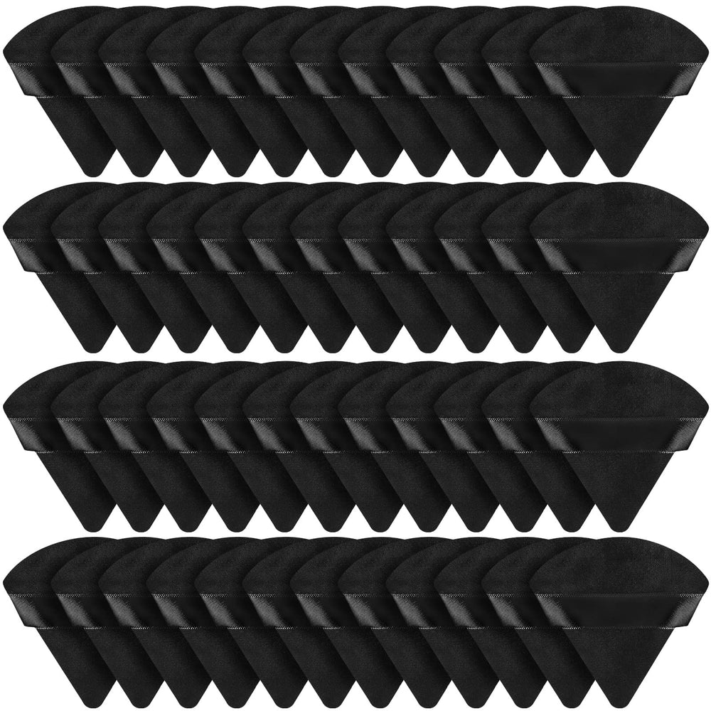 Puff triangular velour de Suclain para aplicar polvos con precisión.