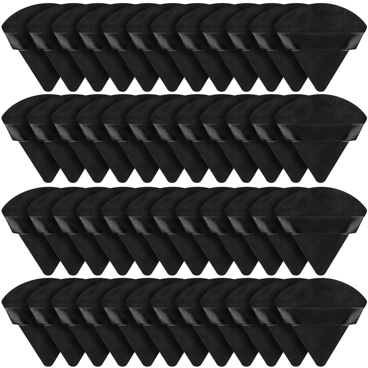Puff triangular velour de Suclain para aplicar polvos con precisión.