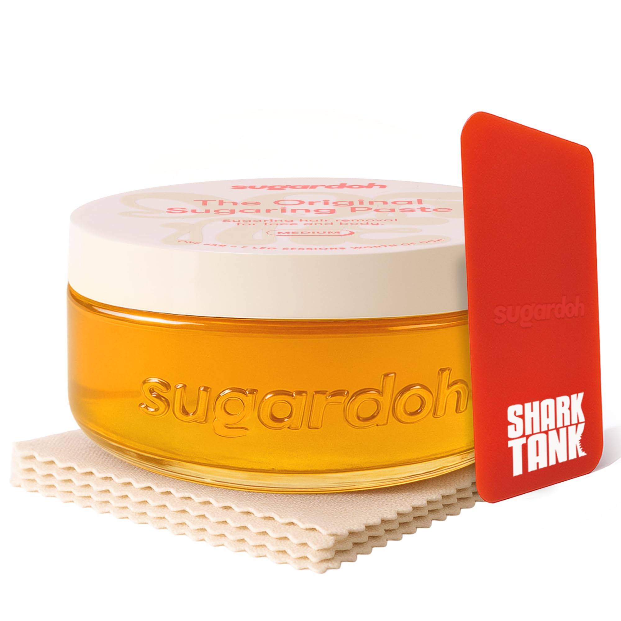 SUGARDOH kit frasco vintage mediano, inicio fácil de depilación con azúcar en casa.