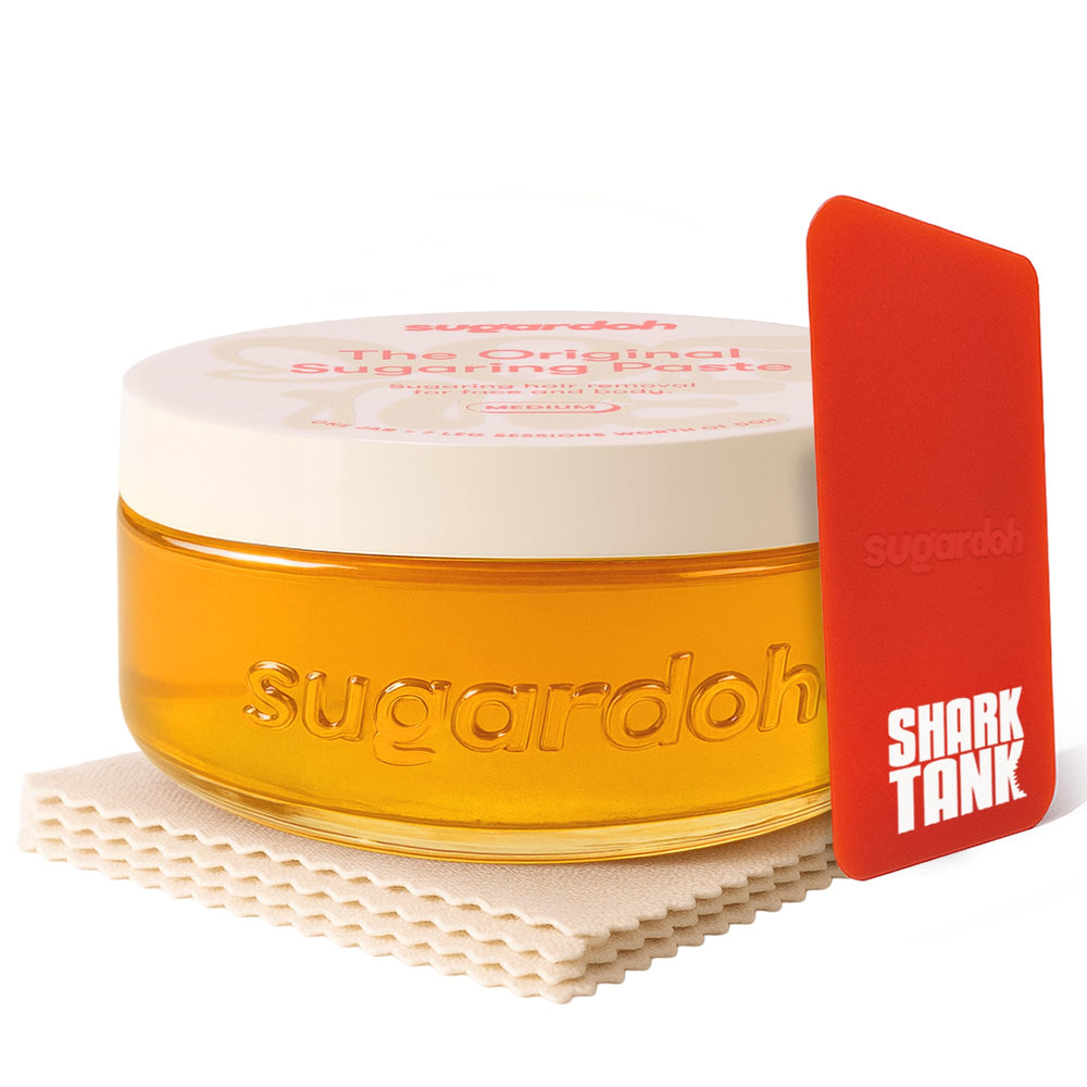 SUGARDOH kit frasco vintage mediano, inicio fácil de depilación con azúcar en casa.