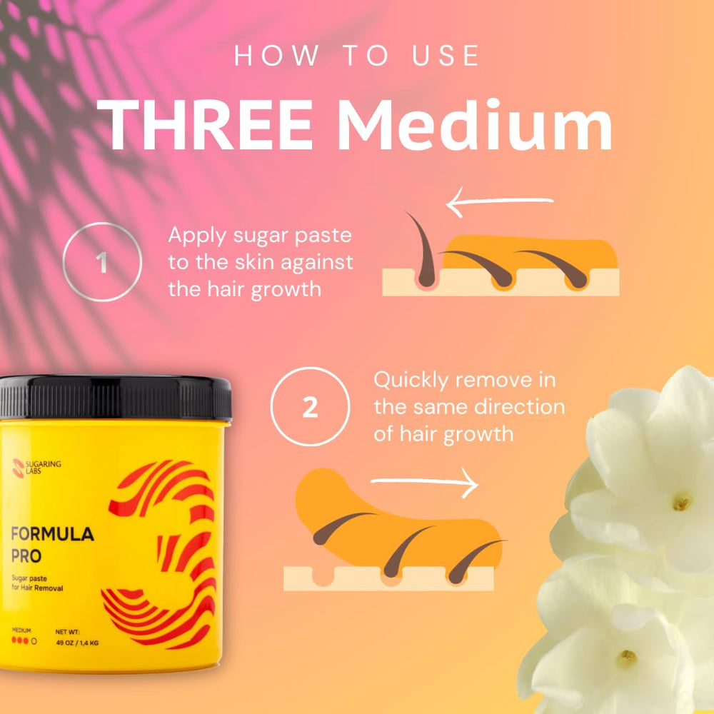 Sugaring Labs Formula Pro Medio, área bikini con depilación precisa