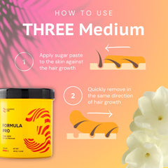 Sugaring Labs Formula Pro Medio, área bikini con depilación precisa