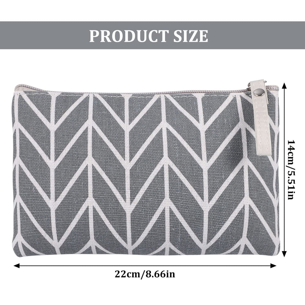 SUMAJU bolsa cosmética canvas patrón 2, perfecta para llevar artículos de higiene y belleza.