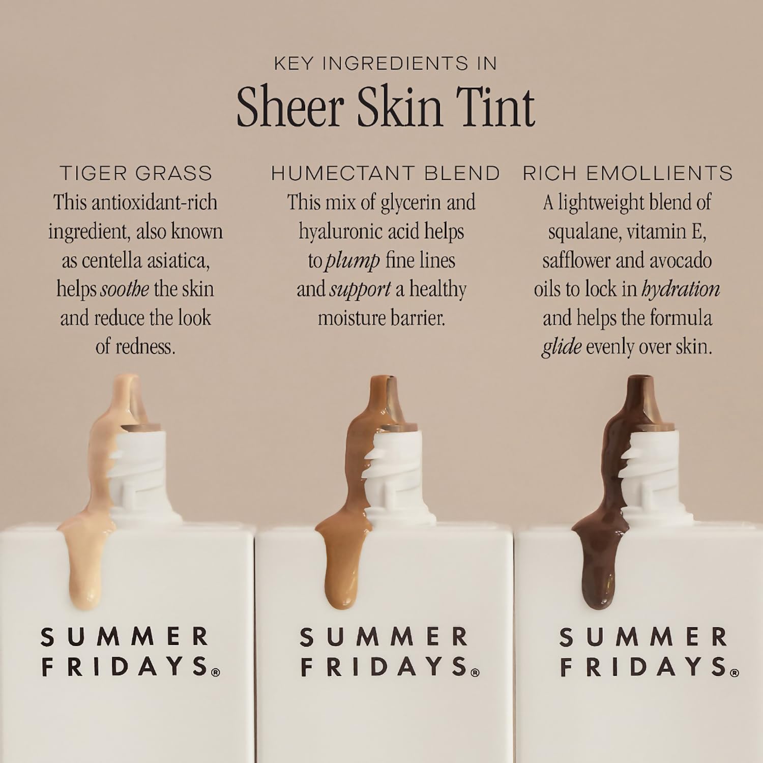 Rostro con acabado hidratante y luminoso tras Summer Fridays tint