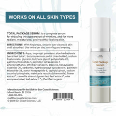 Gota de vitamina C en Sun Coast Sciences Serum para tono uniforme.