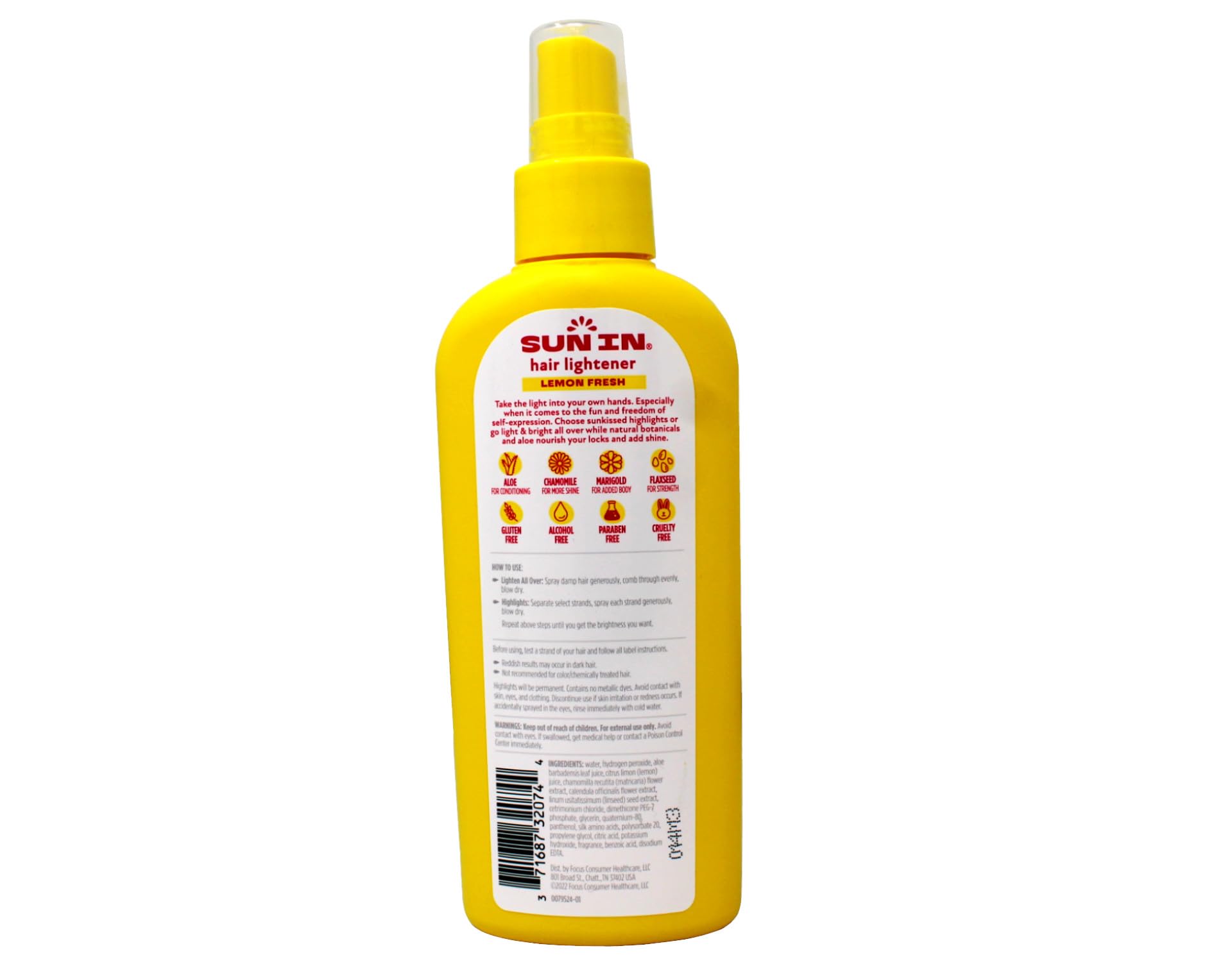 Sun In Lemon Fresh packaging front communicates the dual-scent combo and ingredients