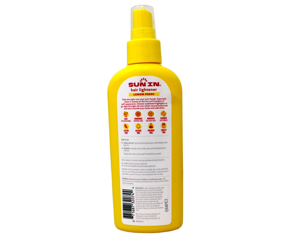 Sun In Lemon Fresh packaging front communicates the dual-scent combo and ingredients