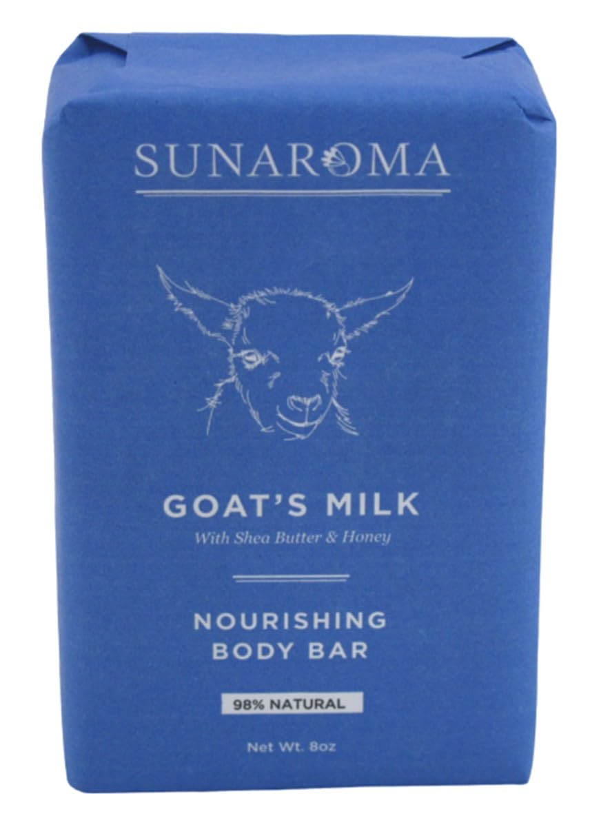 Sunaroma pack savon lait chèvre, 6 pièces, pratique et économique.