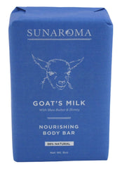 Sunaroma savon lait chèvre 236 ml, hydratant et doux pour la peau.