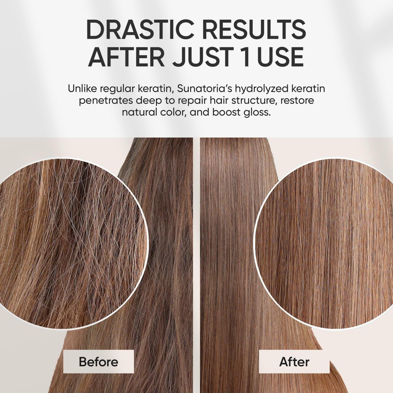 Textura cremosa de SUNATORIA lista para distribuir en el cabello