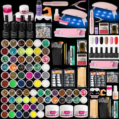 sunbelee kit acrilico profesional para uñas, perfecto para manicura en casa