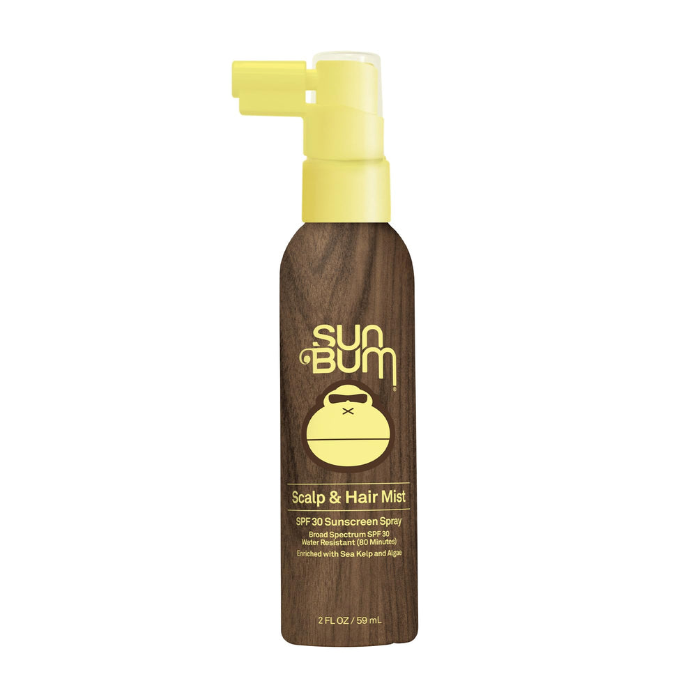 Sun Bum Spray cabelludo SPF 30 para protección ligera diaria.