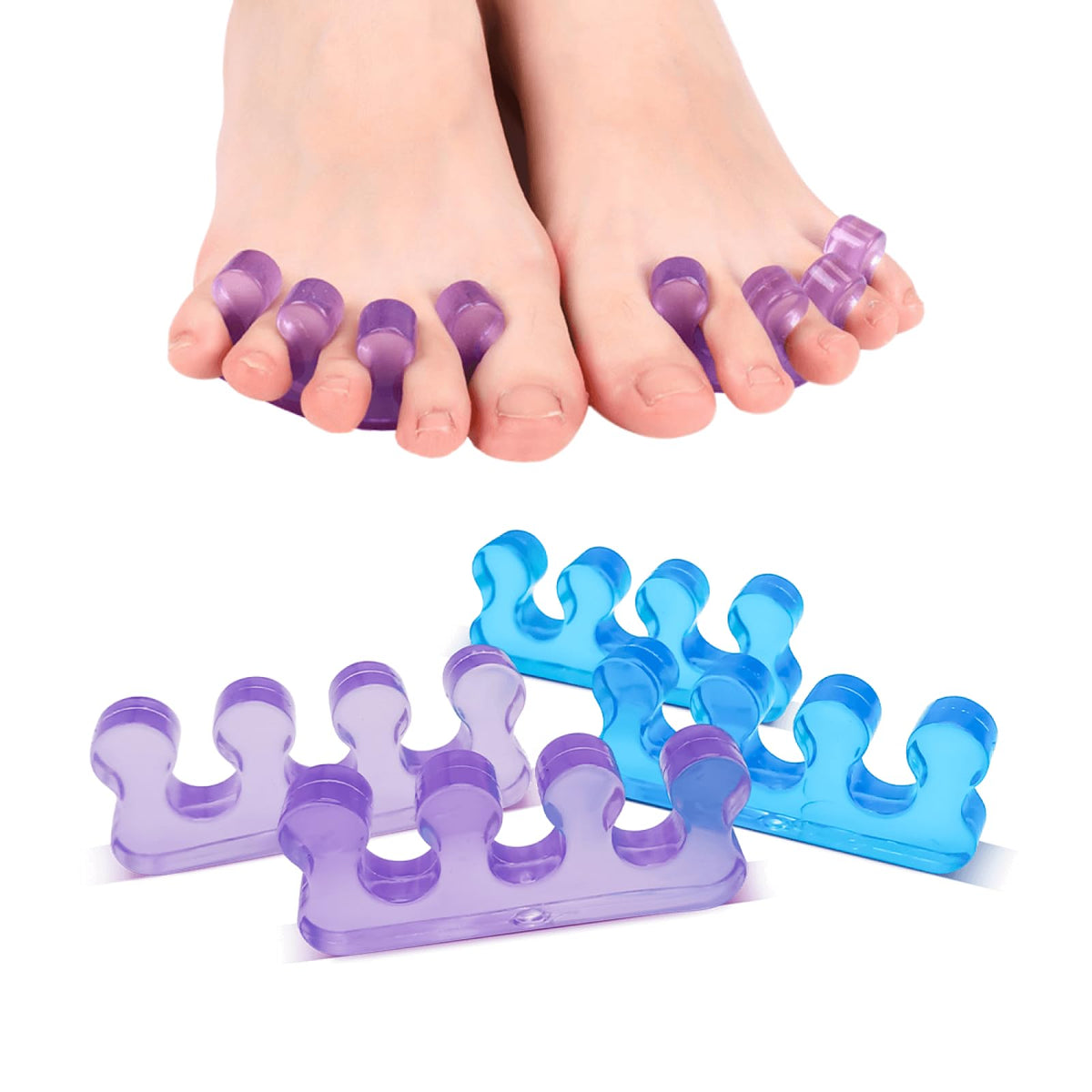 SUNFATT separadores de dedos para pedicure en gel, cómodo y preciso para uñas.