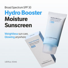 SUNGBOON EDITOR sunscreen being applied on the face for quick hydration and glow.