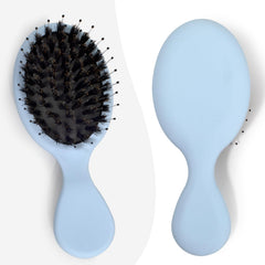 SunHer Mini Peine con cerdas de jabalí y nylon para cabello suave y sin enredos.