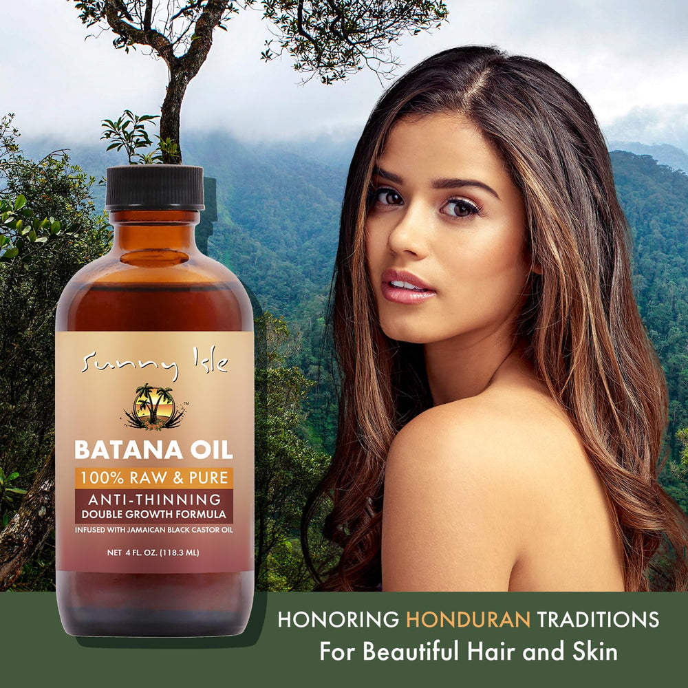 Sunny Isle Batana Oil, envase cuatro onzas para uso diario