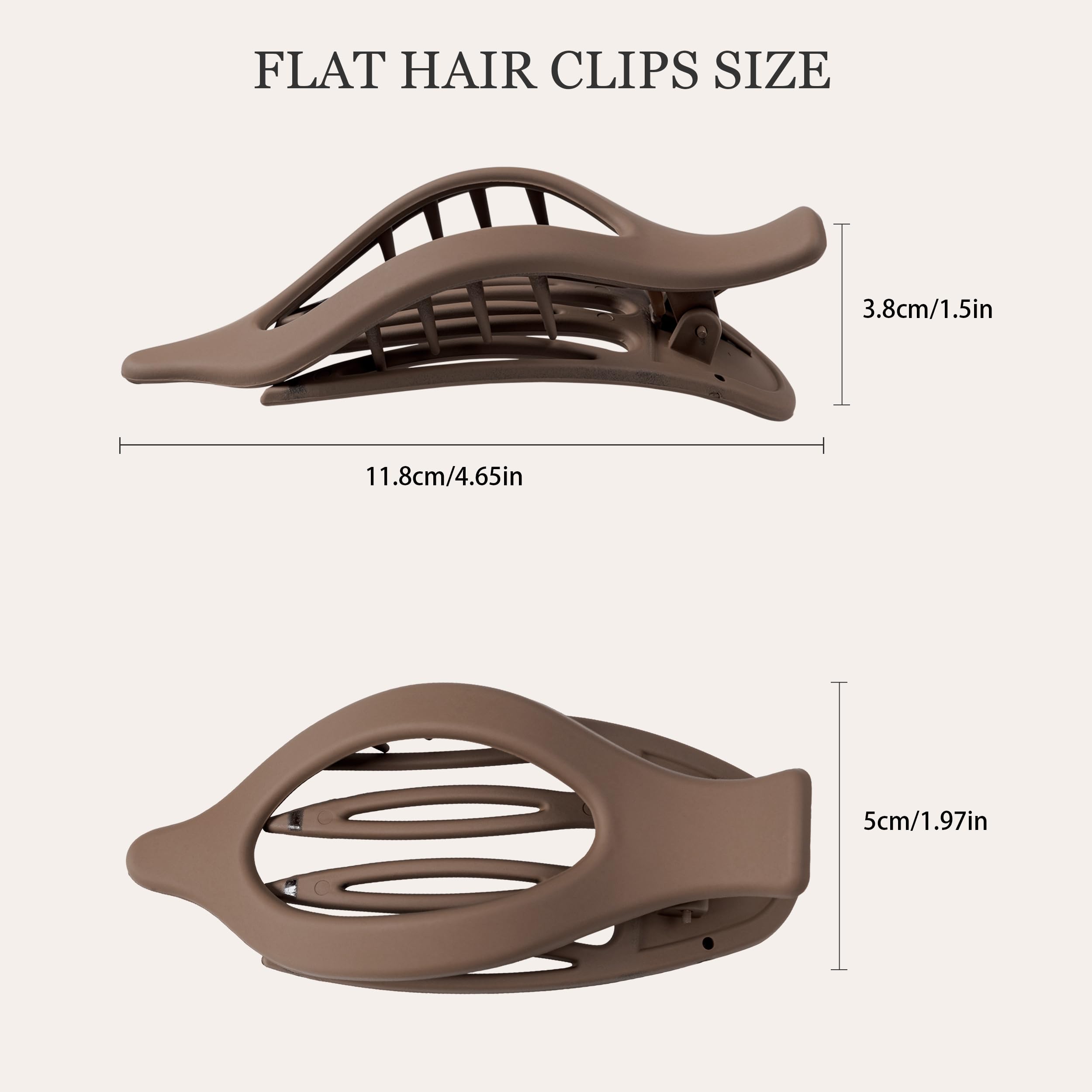 Sunolga: tamaño 4,6 cm ideal para cabello fino o grueso.