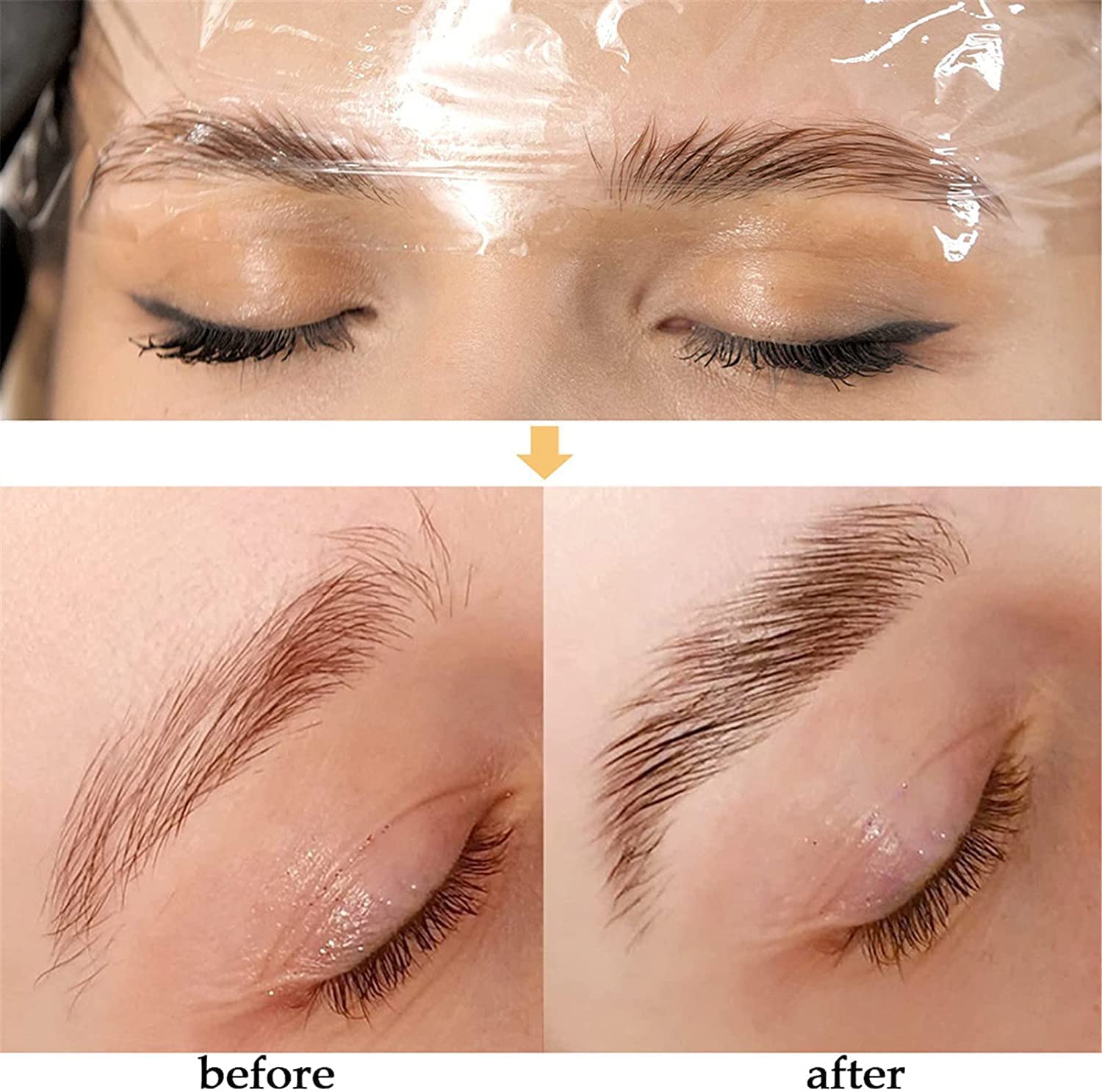 SUNSENT proceso en casa para cejas más ordenadas y pulidas