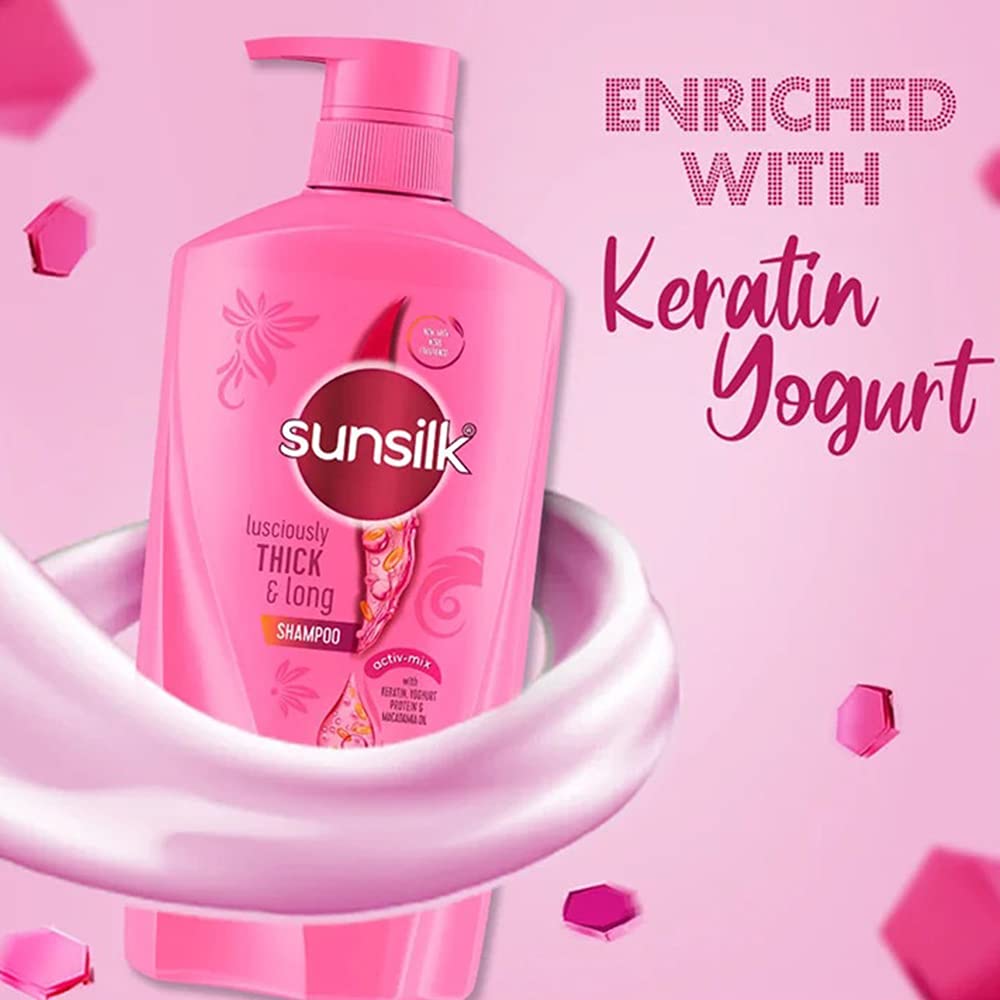 Detalle cremosa de Sunsilk que realza densidad y cuerpo capilar.