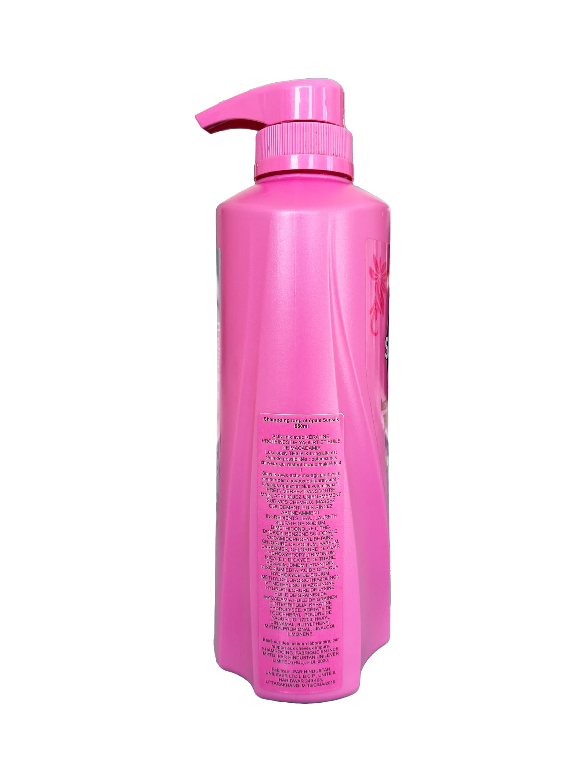 Sunsilk champu, espuma nutritiva gracias al Keratin Yoghurt Complex para cabello nutrido.