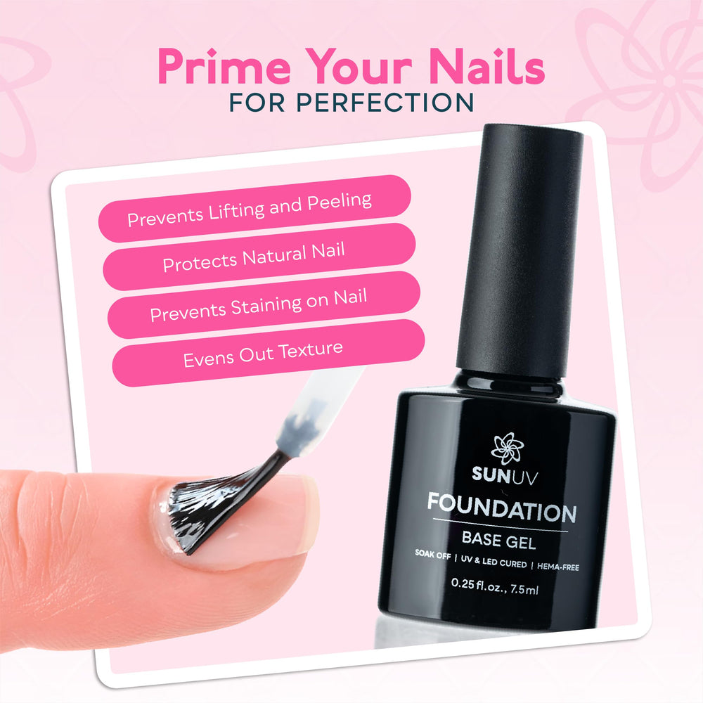 SUNUV esmalte gel negro para un look intenso.