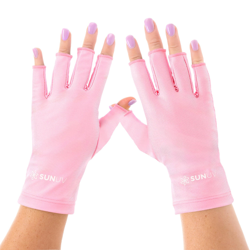 SUNUV guantes UV compatibles con luz para acabado uniforme en gel