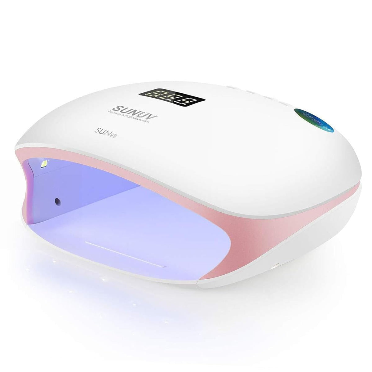 SUNUV SUN4S lámpara de uñas rosa para secado rápido y acabado uniforme