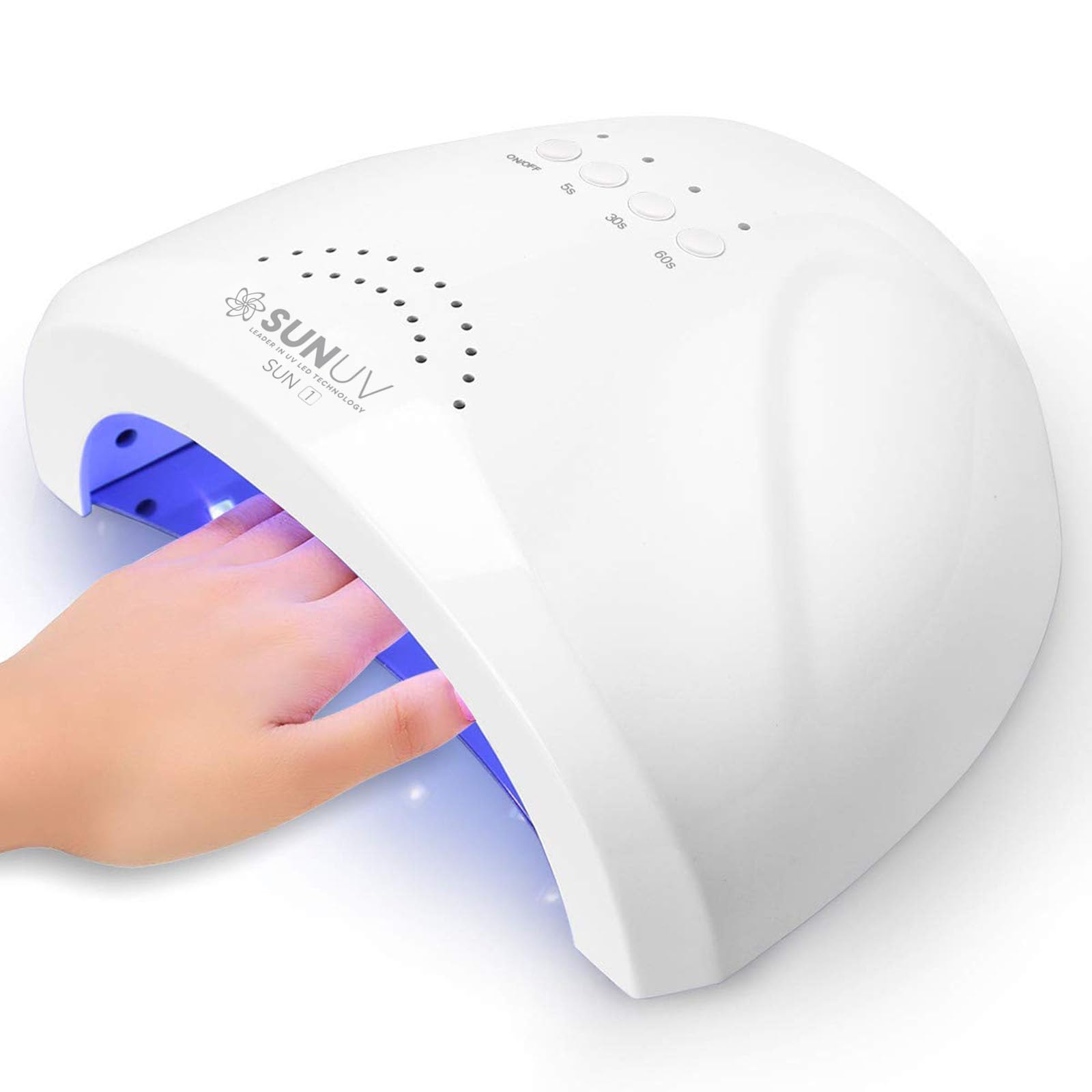 SUNUV SUNone White lámpara-uv frontal para uñas, secado rápido.
